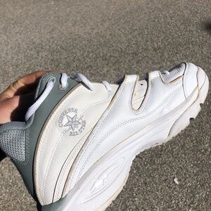 Converse Men's White and Gray Athletic Shoes